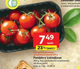 Auchan Pomidory koktajlowe 500 g, kraj pochodzenia w zależności od danej partii oferta