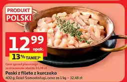 Auchan Paski z fileta z kurczaka Dział Samoobsługi oferta