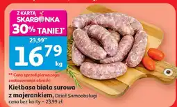Auchan Kiełbasa biała surowa z majerankiem Dział Samoobsługi oferta