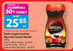 Auchan Kawa rozpuszczalna Nescafé Classic Nestlé oferta