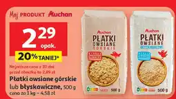 Auchan Płatki owsiane błyskawiczne oferta