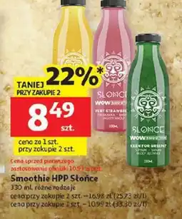 Auchan Smoothie HPP Słońce oferta