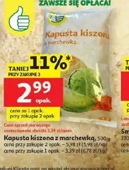 Auchan Kapusta kiszona z marchewką oferta