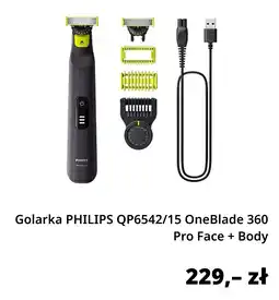 Media Markt Golarka PHILIPS QP6542/15 OneBlade 360 Pro Face + Body oferta