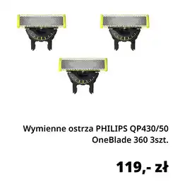 Media Markt Wymienne ostrza PHILIPS QP430/50 OneBlade 360 3szt oferta
