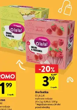 Intermarche Herbatka O LA LA! (ananas & gruszka, malina & truskawka) oferta