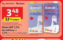 Auchan Mleko UHT Lactose Free oferta