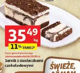 Auchan Sernik z ciasteczkami czekoladowymi oferta