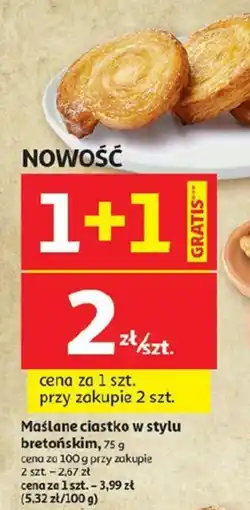 Auchan Maślane ciastko bretońskie oferta