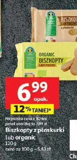 Auchan Biszkopty organiczne oferta