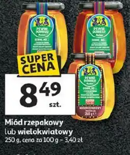 Auchan Miód rzepakowy / wielokwiatowy oferta