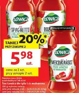 Auchan Lowicz Sos do ryżu lub makaronu oferta