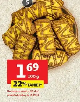Auchan Ciastka maślane w polewie oferta