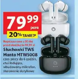 Auchan Manta Słuchawki TWS oferta