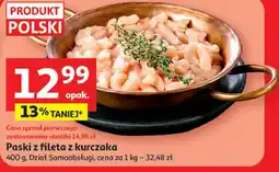 Auchan Paski z fileta z kurczaka Polski oferta
