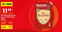 Biedronka Ser żółty w plastrach Rycki Światowid oferta