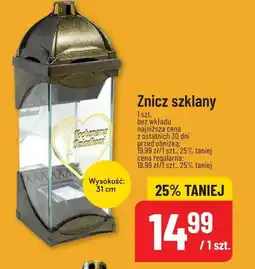 Polomarket Znicz szklany (wysokość 31 cm) oferta