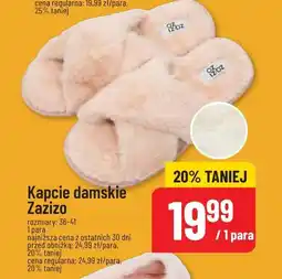 Polomarket Kapcie damskie Zazizo (różowe, krzyżowane) oferta