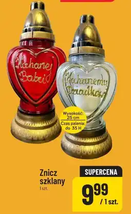 Polomarket Znicz szklany, serce (wysokość 25 cm, czas palenia do 35 h) oferta