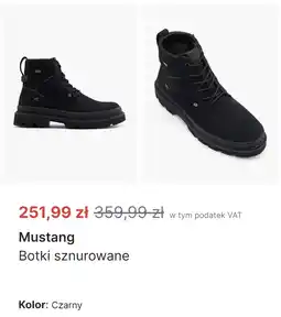 Deichmann Mustang Botki sznurowane oferta