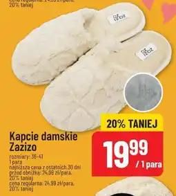Polomarket Kapcie damskie Zazizo (kremowe, futrzane) oferta
