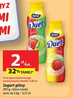 Auchan Jogurt pitny Jovi Duet oferta
