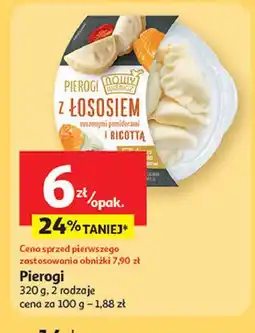 Auchan Pierogi z łososiem i ricottą oferta