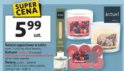 Auchan Świeca zapachowa w szkle, świeca (12 szt.,), dyfuzor oferta
