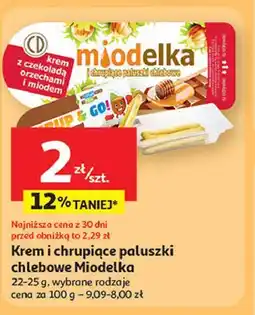 Auchan Krem i chrupiące paluszki chlebowe Modelka oferta