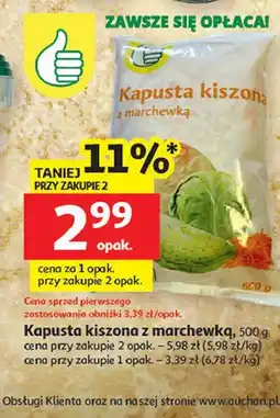 Auchan Kapusta kiszona z marchewką Auchan oferta
