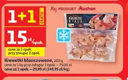 Auchan Krewetki blanszowane oferta