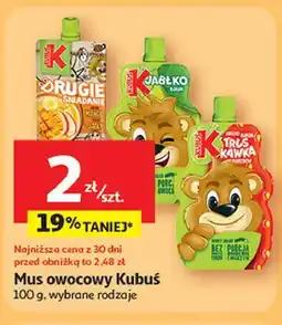 Auchan Mus owocowy Kubuś oferta