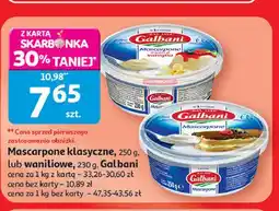 Auchan Mascarpone klasyczne lub waniliowe Galbani oferta