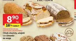 Auchan Chleb złocisty, wiejski lub litewski na wagę oferta