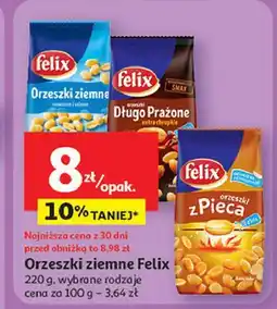 Auchan Orzeszki ziemne Felix 220g, różne rodzaje oferta