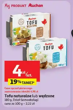 Auchan Tofu naturalne lub wędzone Auchan oferta