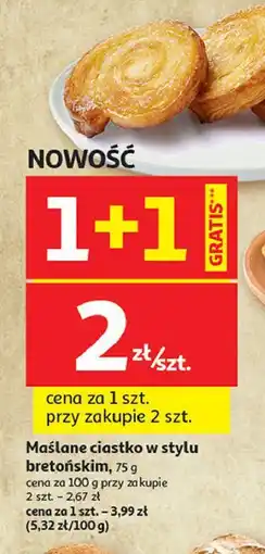 Auchan Maślane ciastko w stylu bretońskim oferta