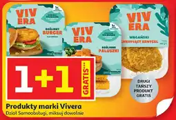 Auchan Produkty marki Vivera (Burger roślinny, Roślinne paluszki, Wege chrupiący sznycel) oferta