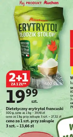 Auchan Dietetyczny erytrytol francuski oferta