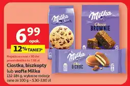 Auchan Biszkopty, ciastka, biszkopty lub wafle Milka oferta