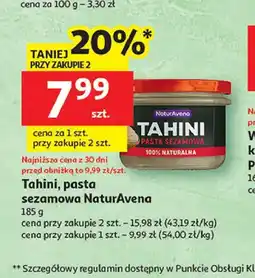 Auchan Tahini, pasta sezamowa NaturAvena oferta