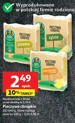 Auchan Pieczywo chrupkie (pszenne, żytnie, kukurydziano-ryżowe) oferta