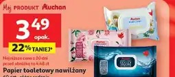 Auchan Papier toaletowy nawilżany Auchan oferta