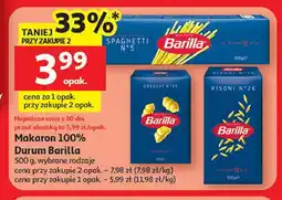 Auchan Makaron 100% Durum Barilla oferta