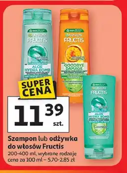 Auchan Szampon lub odżywka do włosów Fructis oferta
