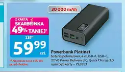 Auchan Powerbank Platinet 30000 mAh oferta