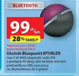 Auchan Głośnik Blaupunkt BT08LED oferta
