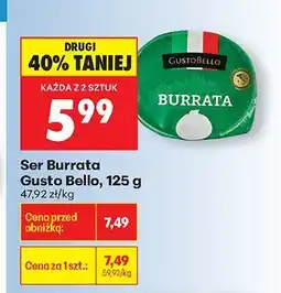 Biedronka Ser Burrata oferta