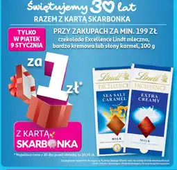 Auchan Czekolada sea salt caramel Lindt Excellence oferta