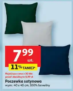 Auchan Poszewka satynowa 40 x cm oferta